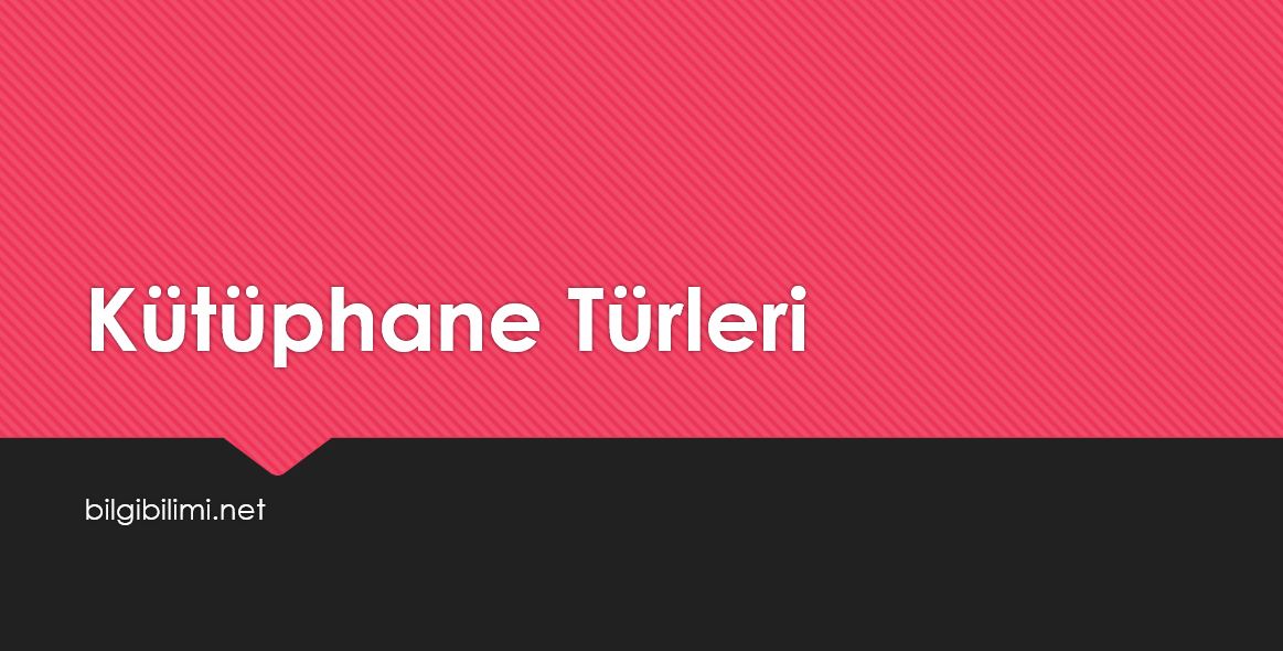 Kütüphane Türleri